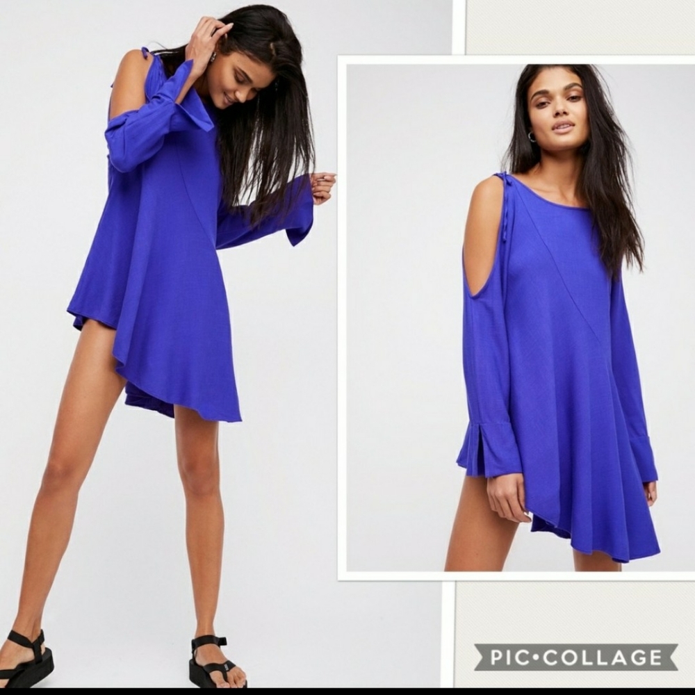 Free People "Clear skies" violet dress S